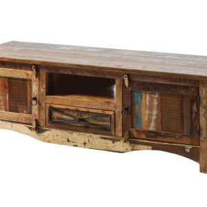 SPIRIT Szafka RTV #135 Drewno z odzysku Lakier 150x50x50 cm 373096