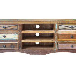 SPIRIT Szafka RTV #16 Drewno z odzysku Lakier 160x45x60 cm 396010