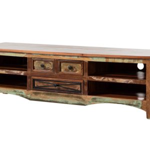SPIRIT Szafka RTV #18 Drewno z odzysku Lakier 180x50x50 cm 373099