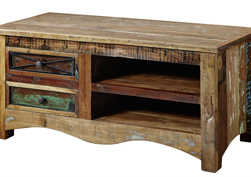 SPIRIT Szafka RTV #20 Drewno z odzysku Lakier 110x50x50 cm 373104