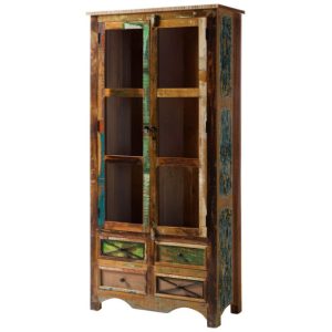 SPIRIT Witryna #138 Drewno z odzysku Lakier 90x40x190 cm 373113 SPIRIT Witryna #138 Drewno z odzysku Lakier 90x40x190 cm 373113