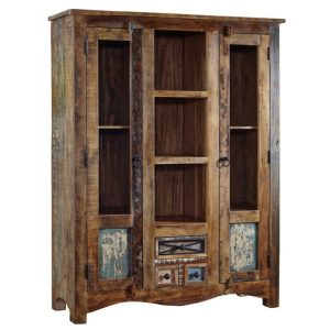 SPIRIT Witryna #21 Drewno z odzysku Lakier 115x40x150 cm 373114 SPIRIT Witryna #21 Drewno z odzysku Lakier 115x40x150 cm 373114