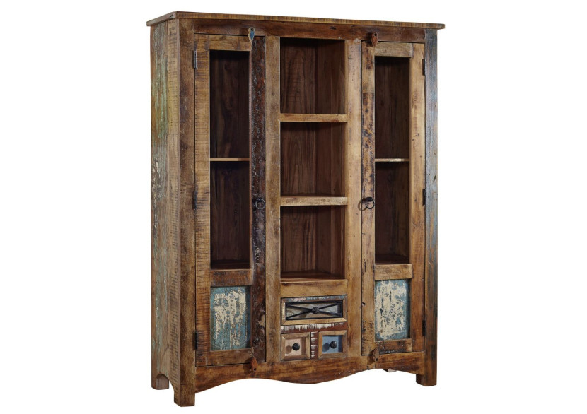 SPIRIT Witryna #21 Drewno z odzysku Lakier 115x40x150 cm 373114