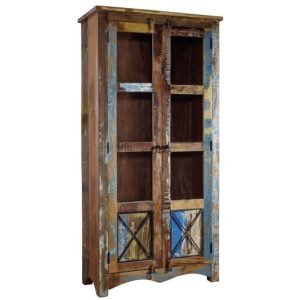 SPIRIT Witryna #52 Drewno z odzysku lakierowane 90x40x180 cm 373121 SPIRIT Witryna #52 Drewno z odzysku lakierowane 90x40x180 cm 373121