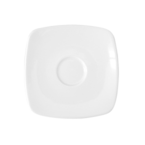 Spodek 14 cm Akcent Biały C000 330445 Spodek 14 cm Akcent Biały C000 330445
