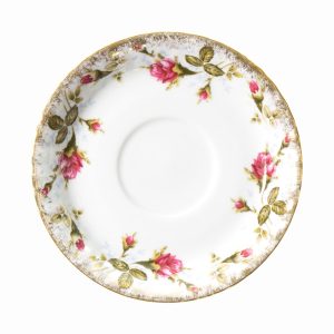 Spodek 17 cm do bulionówki Iwona Złota Róża B013 330450 Spodek 17 cm do bulionówki Iwona Złota Róża B013 330450