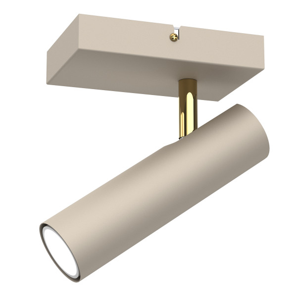 Spot Axion Beige/Gold 1Xgu10 755739
