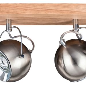 Spot Ball Wood 2-punktowy metalowy srebrny 33741 Spot Ball Wood 2-punktowy metalowy srebrny 33741