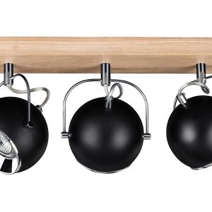Spot Ball Wood 3-punktowy metalowy czarny 34017 Spot Ball Wood 3-punktowy metalowy czarny 34017