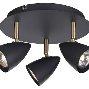 Spot Ciro 3-punktowy metalowy czarny 34401 Spot Ciro 3-punktowy metalowy czarny 34401