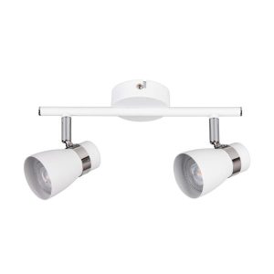 Spot ENALI biały chromowany 2xGU10x35W wym:14x8x28cm IP20 Kanlux 1037345 Spot ENALI biały chromowany 2xGU10x35W wym:14x8x28cm IP20 Kanlux 1037345