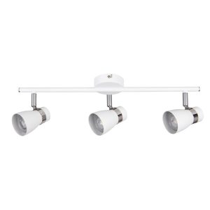 Spot ENALI biały chromowany 3xGU10x35W wym:14x8x47cm IP20 Kanlux 1037400 Spot ENALI biały chromowany 3xGU10x35W wym:14x8x47cm IP20 Kanlux 1037400