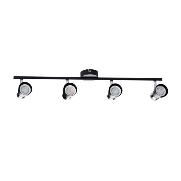 Spot ENALI czarny-chromowany 4xGU10x35W wym:14x8x67cm IP20 Kanlux 1037403