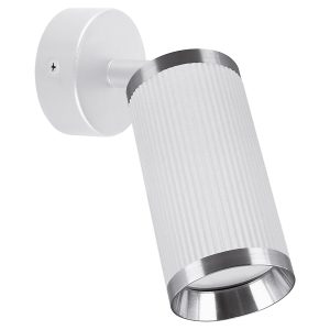Spot Frida aluminiowy biało-srebrny 178550
