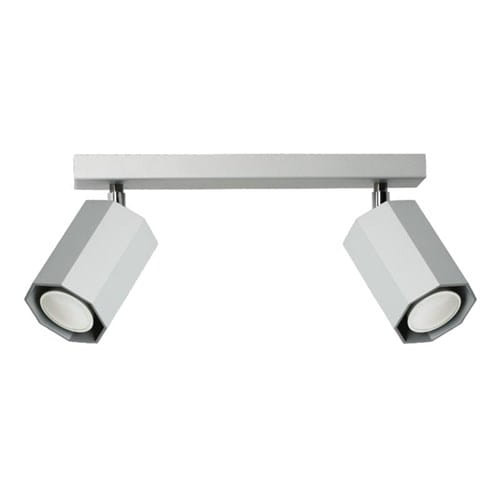 Spot HEX szary 2xGU10x40W wym:17x30x30cm IP20 Lampex 1035559