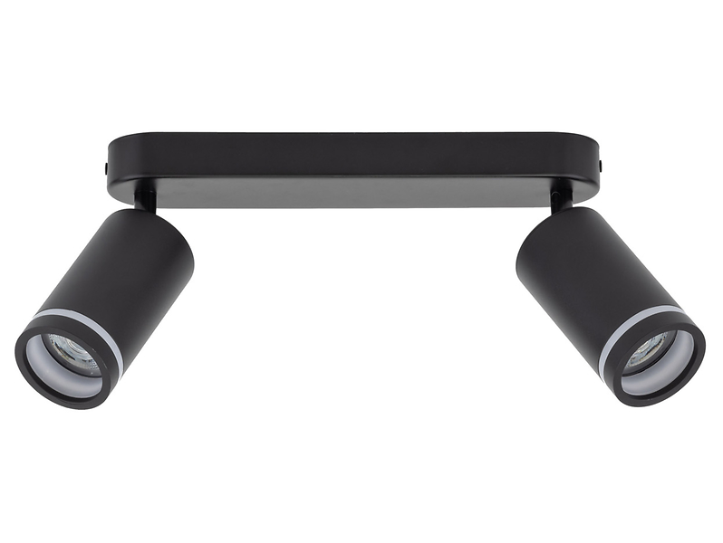 Spot Jet Black 2-punktowy metalowy czarny 266335