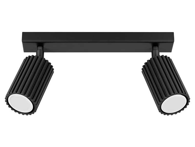 Spot Karbon 2-punktowy aluminiowy 30 cm czarny 439216