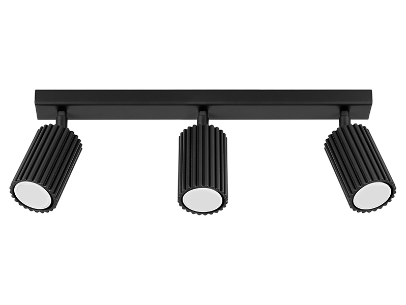 Spot Karbon 3-punktowy aluminiowy 45 cm czarny 439217