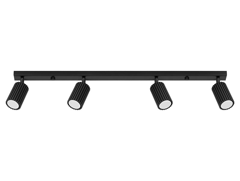 Spot Karbon 4-punktowy aluminiowy 81 cm czarny 439220