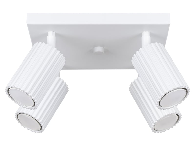 Spot Karbon 4-punktowy aluminiowy biały 439181