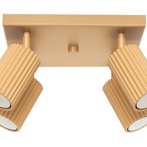 Spot Karbon 4-punktowy aluminiowy złoty 439200 Spot Karbon 4-punktowy aluminiowy złoty 439200