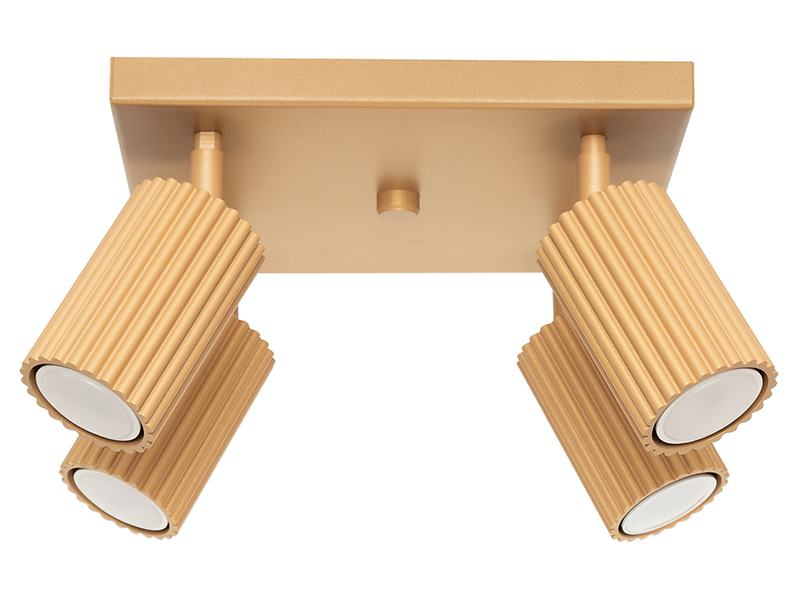 Spot Karbon 4-punktowy aluminiowy złoty 439200
