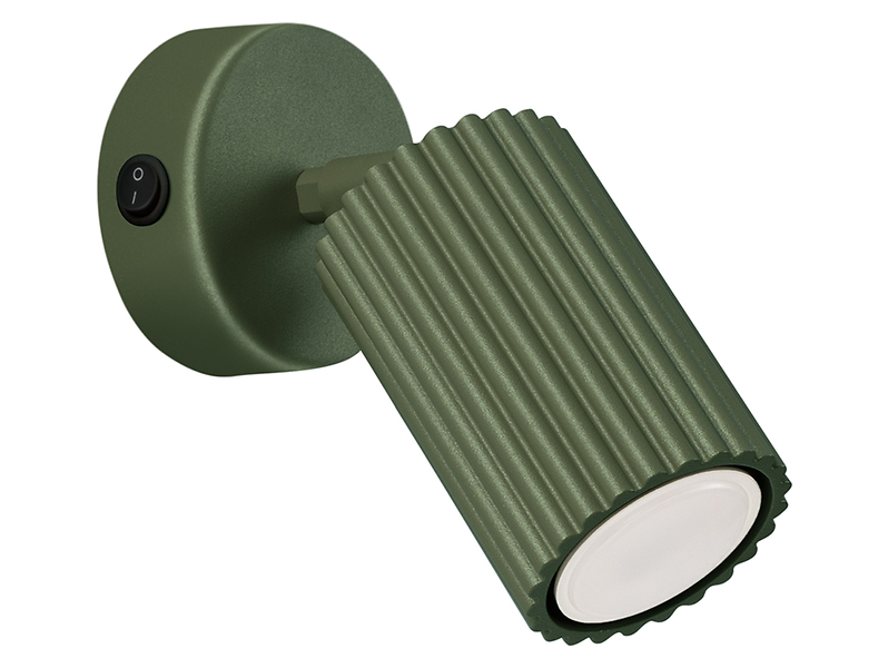 Spot Karbon aluminiowy 16 cm zielony 439253