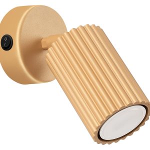 Spot Karbon aluminiowy 16 cm złoty 439196