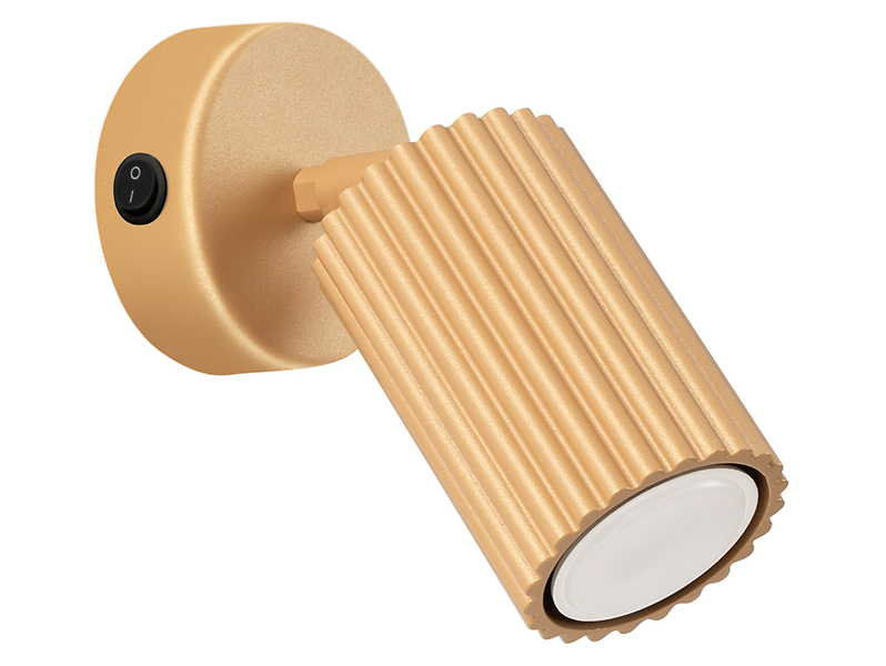 Spot Karbon aluminiowy 16 cm złoty 439196