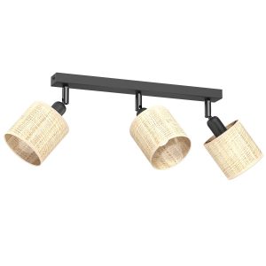 Spot kremowo-czarny mat Rattan spot 3xE14x15W wym:20x45x10cm Luminex 865800 Spot kremowo-czarny mat Rattan spot 3xE14x15W wym:20x45x10cm Luminex 865800
