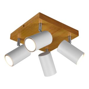 Spot kwadratowy biało-brązowy MARLEY 4xGU10x35W wym:16x22x22cm IP20 Trio 908702 Spot kwadratowy biało-brązowy MARLEY 4xGU10x35W wym:16x22x22cm IP20 Trio 908702