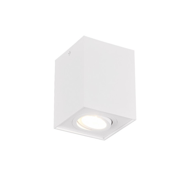 Spot kwadratowy biały BISCUIT 1xGU10x35W wym:12,5x9,6x9,6cm IP20 Trio 913423