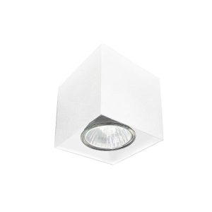 Spot kwadratowy biały CAGE 1xGU10x10W wym:7x7x7cm IP20 Brosline 915069