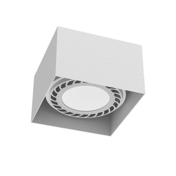 Spot kwadratowy biały CAGE 1xGU10x18W wym:8,5x12,2x12,2cm IP20 Brosline 915043