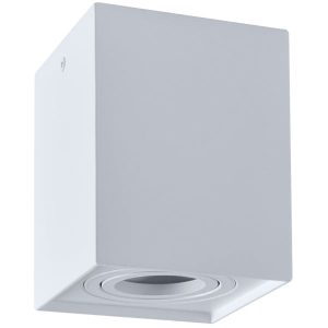 Spot kwadratowy biały HADAR 1xGU10x10W wym:12,5×9,6×9,6cm IP20 Polux 914510