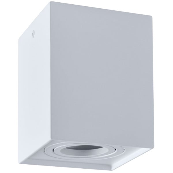 Spot kwadratowy biały HADAR 1xGU10x10W wym:12,5x9,6x9,6cm IP20 Polux 914510