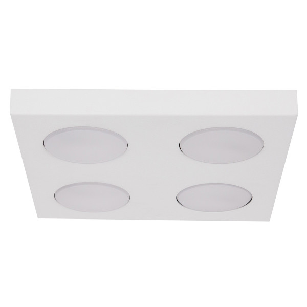 Spot kwadratowy biały HERO 4xGX53x12W wym:3x24x24cm IP20 Sigma Lighting 915154