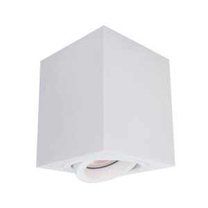Spot kwadratowy biały Lyon 1xGU10x50W wym:9,5x9x9cm IP20 Light Prestige 915298