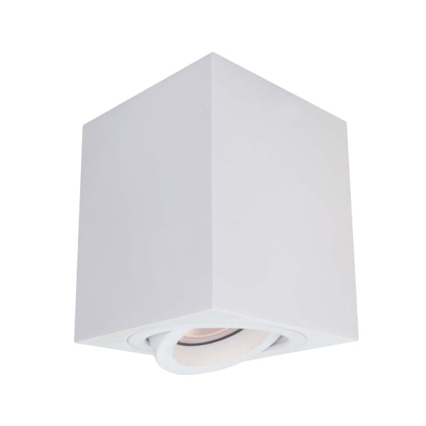 Spot kwadratowy biały Lyon 1xGU10x50W wym:9,5x9x9cm IP20 Light Prestige 915298