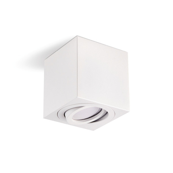 Spot kwadratowy biały OH37 1xGU10x35W wym:8,4x8x8cm IP20 Kobi 914538