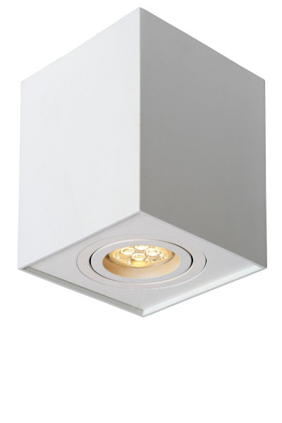 Spot kwadratowy biały TUBE 1xGU10x50W wym:12,5x9,5x9,5cm IP20 Lucide 915296