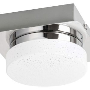 Spot kwadratowy chromowany biały Hilary LED 5W biały neutralny IP20 Rabalux 913399