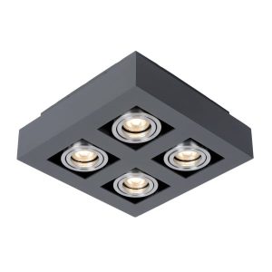 Spot kwadratowy czarny-chromowany CASEMIRO 4xGU10x50W IP20 Italux 915107 Spot kwadratowy czarny-chromowany CASEMIRO 4xGU10x50W IP20 Italux 915107
