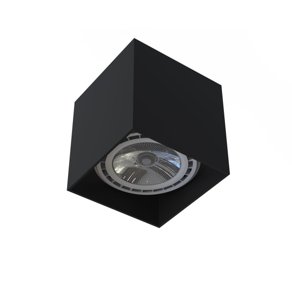 Spot kwadratowy czarny COBBLE 1xES111x75W IP20 Nowodvorski 915053