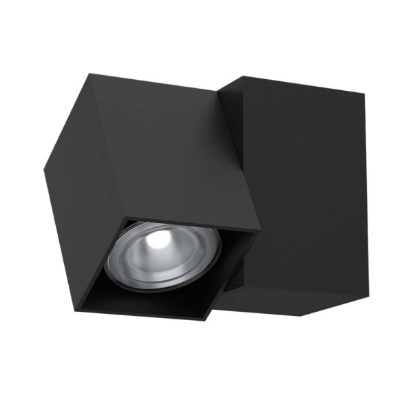 Spot kwadratowy czarny CUBE 1xGU10x10W wym:9,5x12,2x6cm IP20 Brosline 915295