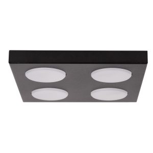 Spot kwadratowy czarny HERO 4xGX53x12W wym:3x24x24cm IP20 Sigma Lighting 915124 Spot kwadratowy czarny HERO 4xGX53x12W wym:3x24x24cm IP20 Sigma Lighting 915124