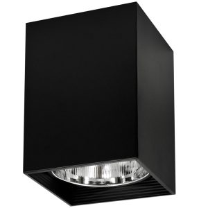 Spot kwadratowy czarny JUPITER 1xE27x20W wym:21,6x16x16cm IP20 Polux 915077 Spot kwadratowy czarny JUPITER 1xE27x20W wym:21,6x16x16cm IP20 Polux 915077