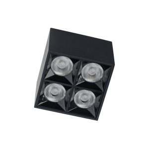 Spot kwadratowy czarny MIDI LED 16W biały neutralny IP20 Nowodvorski 908955 Spot kwadratowy czarny MIDI LED 16W biały neutralny IP20 Nowodvorski 908955
