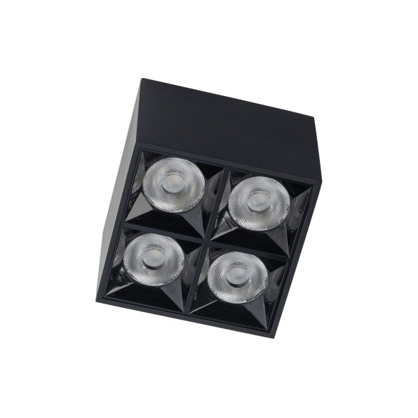 Spot kwadratowy czarny MIDI LED 16W biały neutralny IP20 Nowodvorski 908955