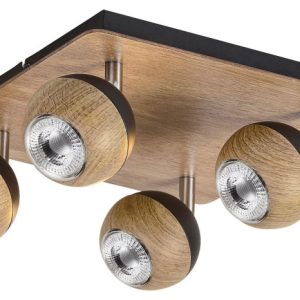 Spot kwadratowy dąb Arthur 4xGU10x10W wym:13,5x26x26cm IP20 Rabalux 909064 Spot kwadratowy dąb Arthur 4xGU10x10W wym:13,5x26x26cm IP20 Rabalux 909064